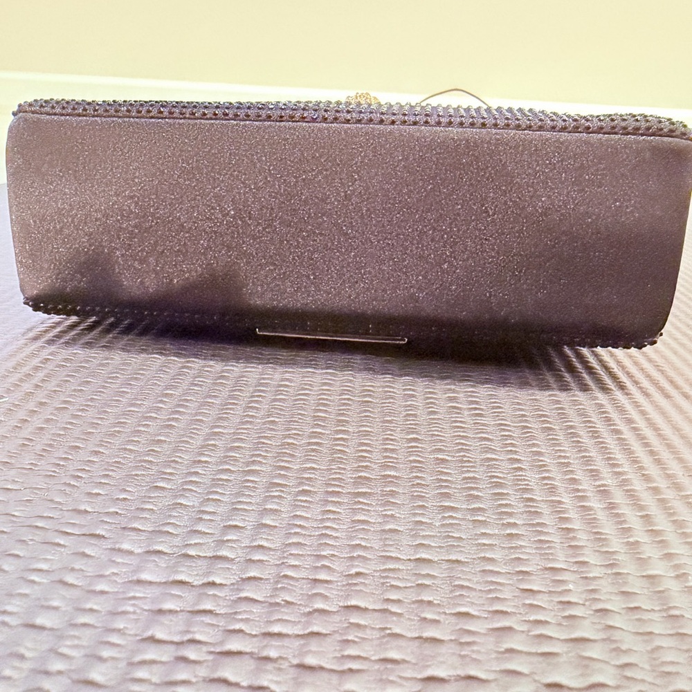Kurt Geiger Black and Gold Beaded Clutch - Picture 7 of 11